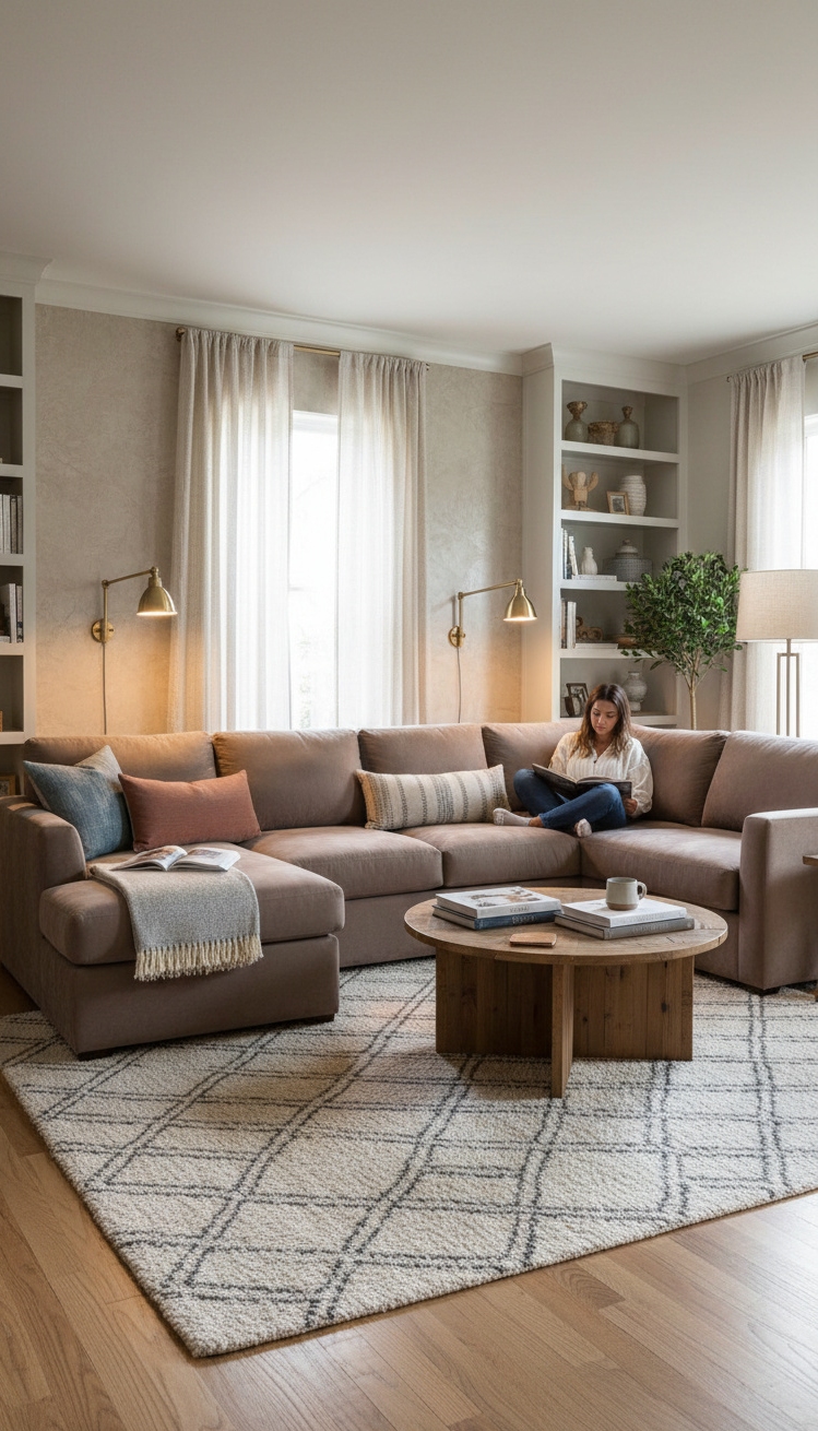 wall mounted lights living room - Warm Glow Highlighting Textured Fabric - These wall lights cast a warm glow, highlighting...