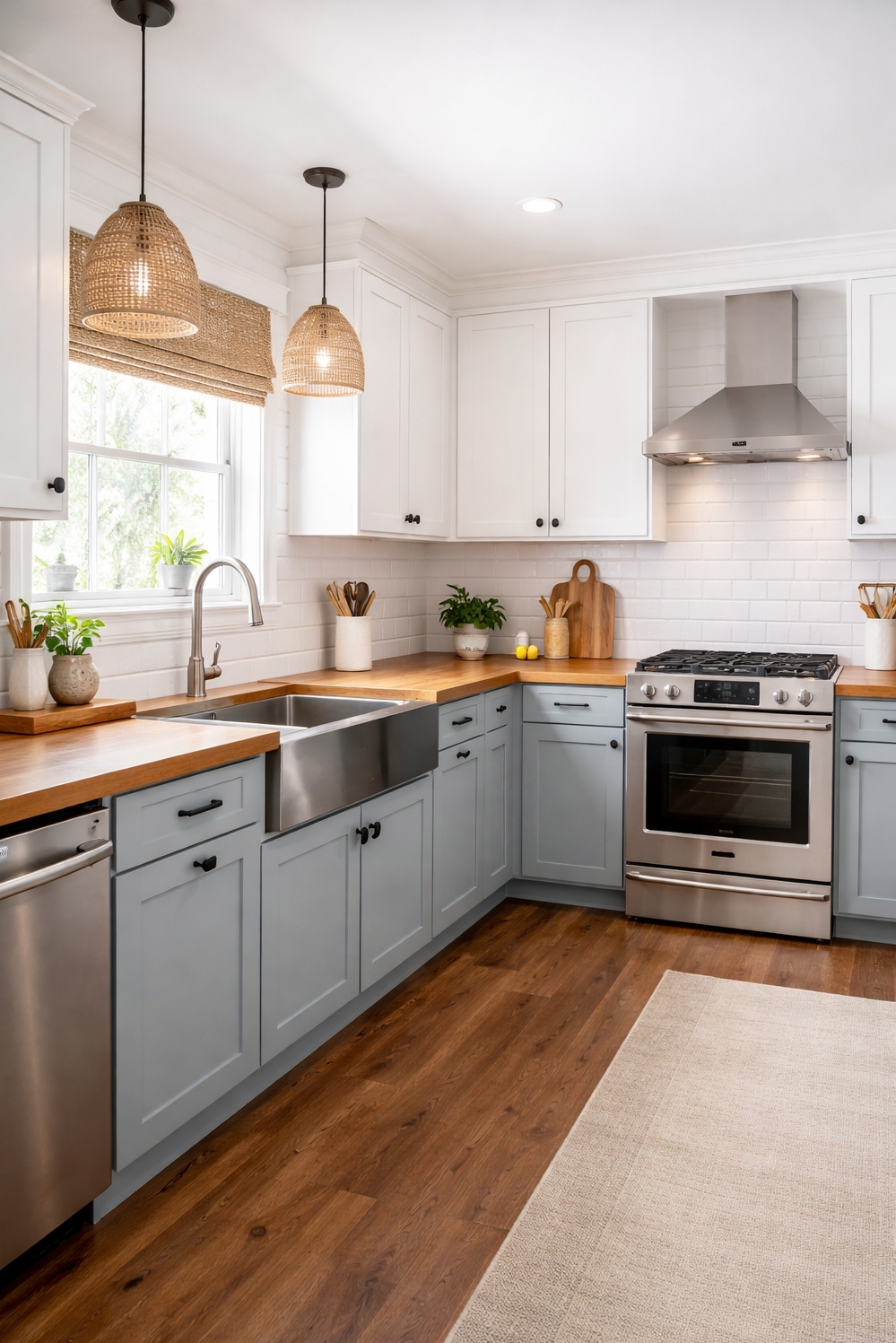 two tones kitchen cabinetss - Pleasing Contrast: Two-Tone Kitchens Create - These two tones cabinetss create a pleasing contrast...