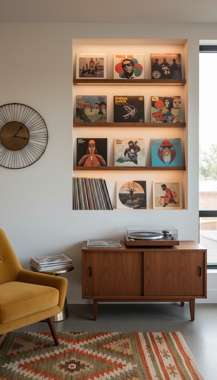 Recess wall niche design ideas - Living Room Vinyl: Total Niche Mood - The recess wall niche is a total mood....