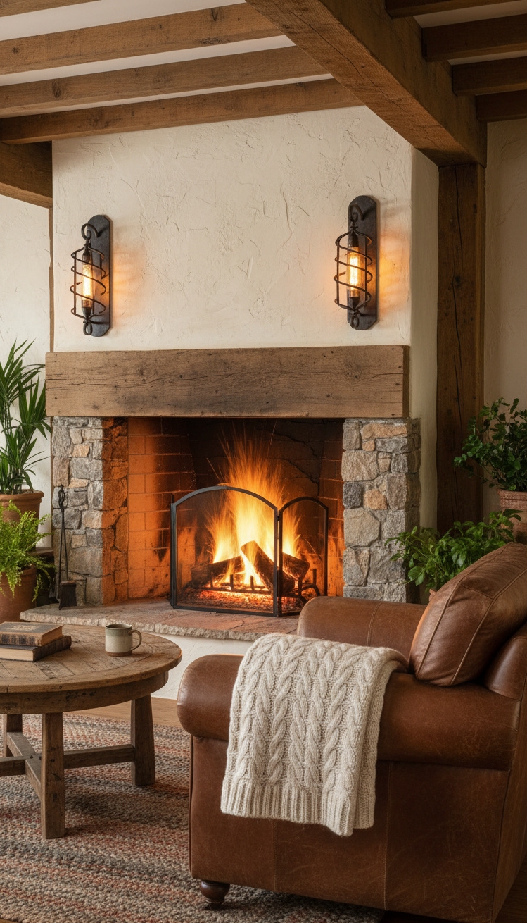 wall mounted lights living room - Iron Sconces Grab Attention Right Away - These iron sconces grab your eye right away....