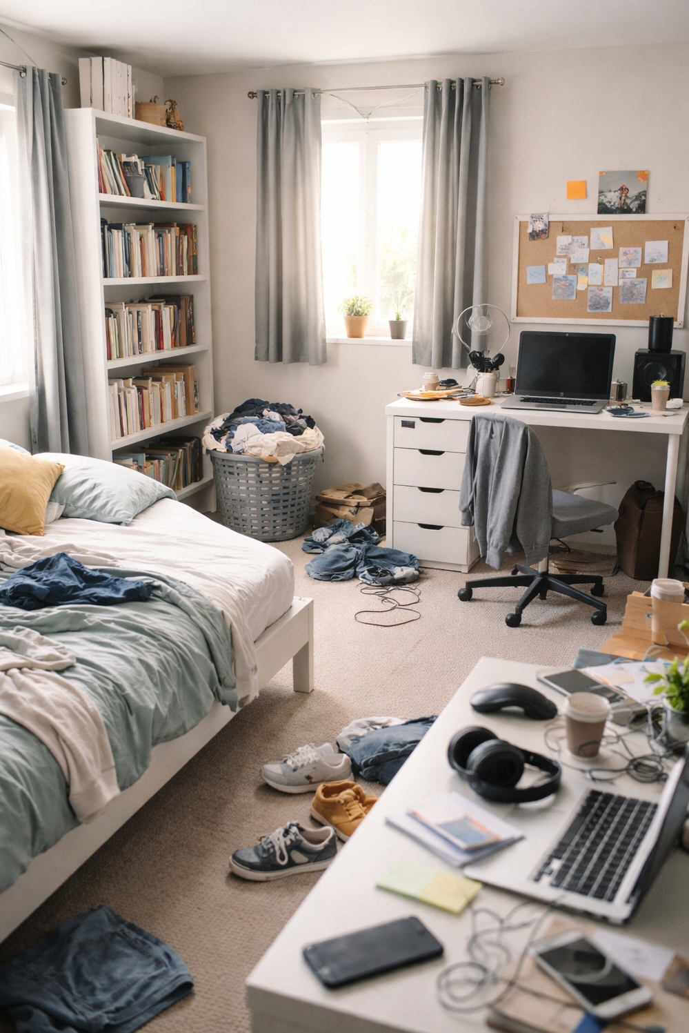 how to organize a messy bedroom - Create Designated Areas: Organize Bedroom - This method focuses on creating designated areas for...