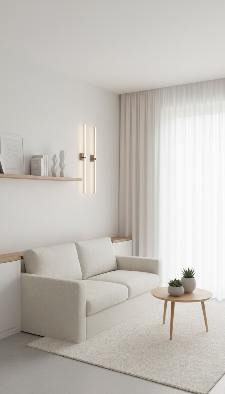 wall mounted lights living room - Sconces With Cast - These sconces cast a warm glow on the...