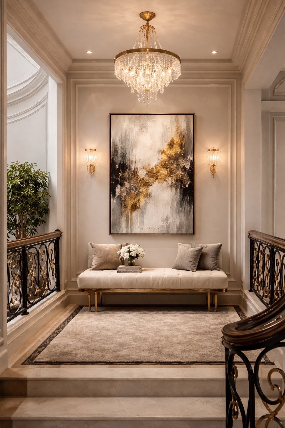 Luxury Interior Design ideas - Walls Whisper Quiet Elegance - These walls whisper elegance. A muted palette lets...