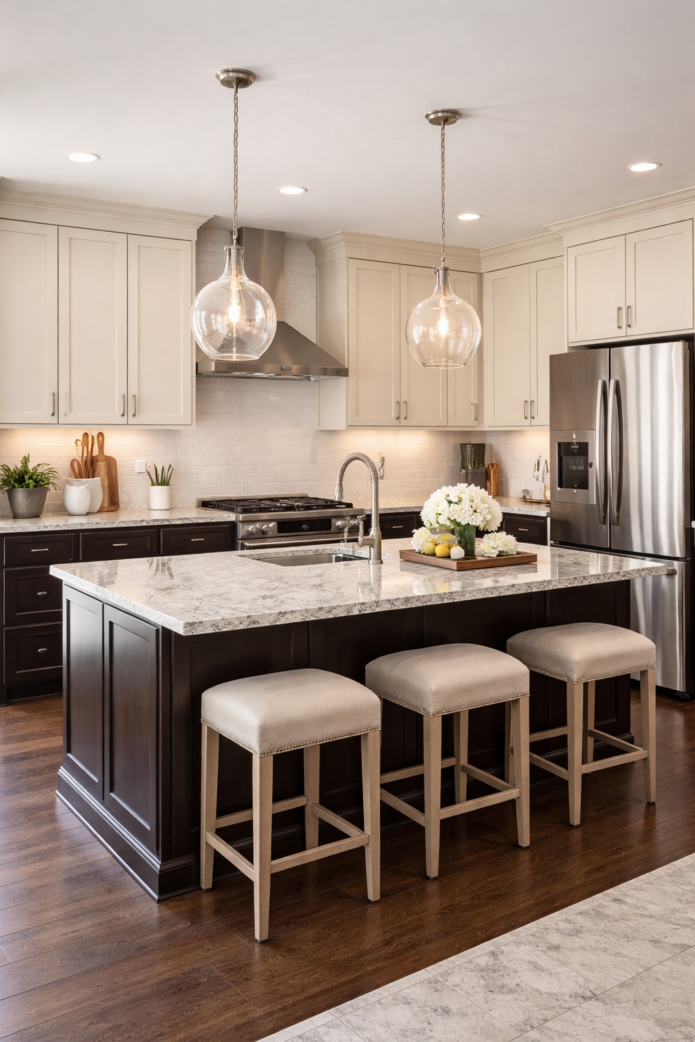 two tones kitchen cabinetss - Striking Visuals: Two-Tone Kitchen Cabinets - These two tones kitchen cabinetss create a striking...