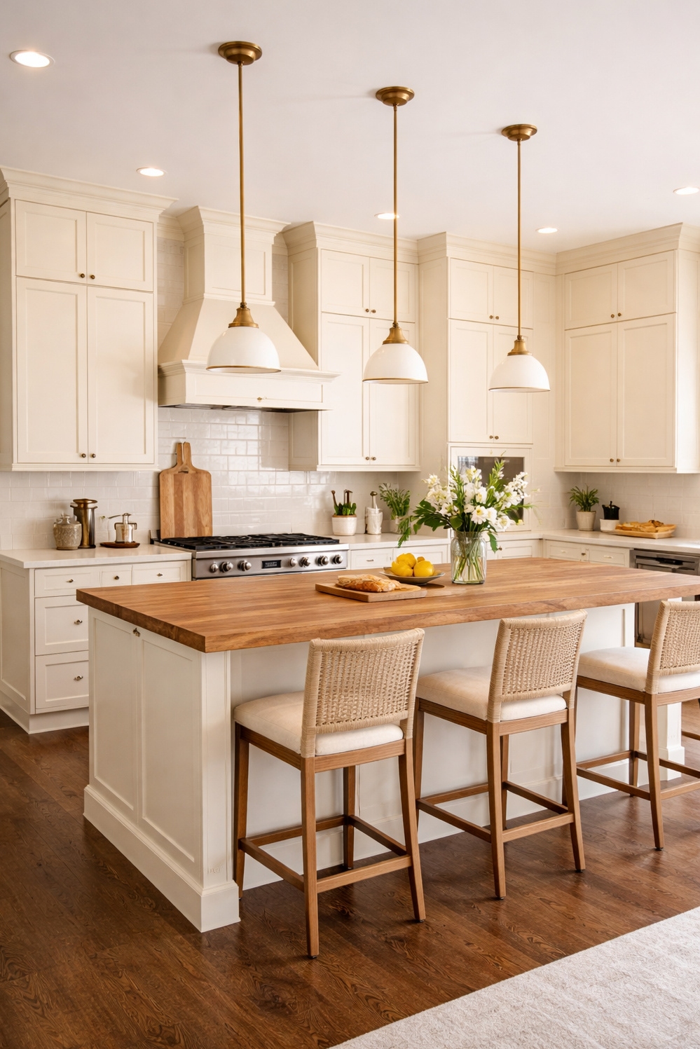 Beige and Cream Kitchen Cabinets - Beige and Cream: Calming Kitchen Effect - These beige and cream kitchen cabinets create a...