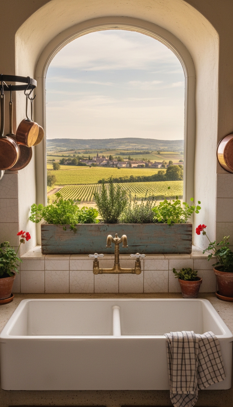 vintage french kitchen - Aged Sink Steals the Show - The vintage sink steals the show, doesn't it....
