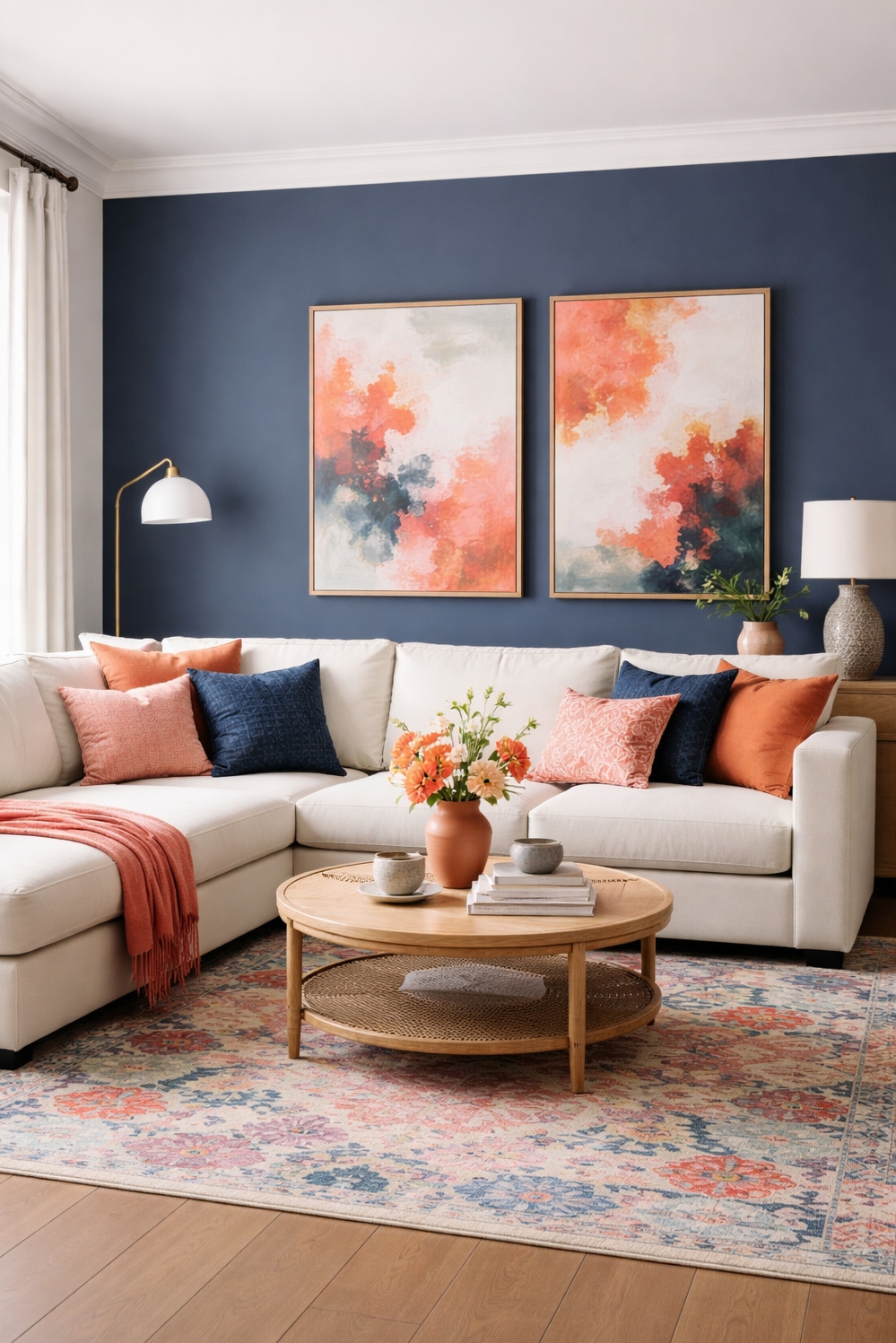 20 Ideas for Stunning Color Pairings for Your Living Room - Cream Sofas: A Soft Color Look - These cream sofas look so soft, you can...
