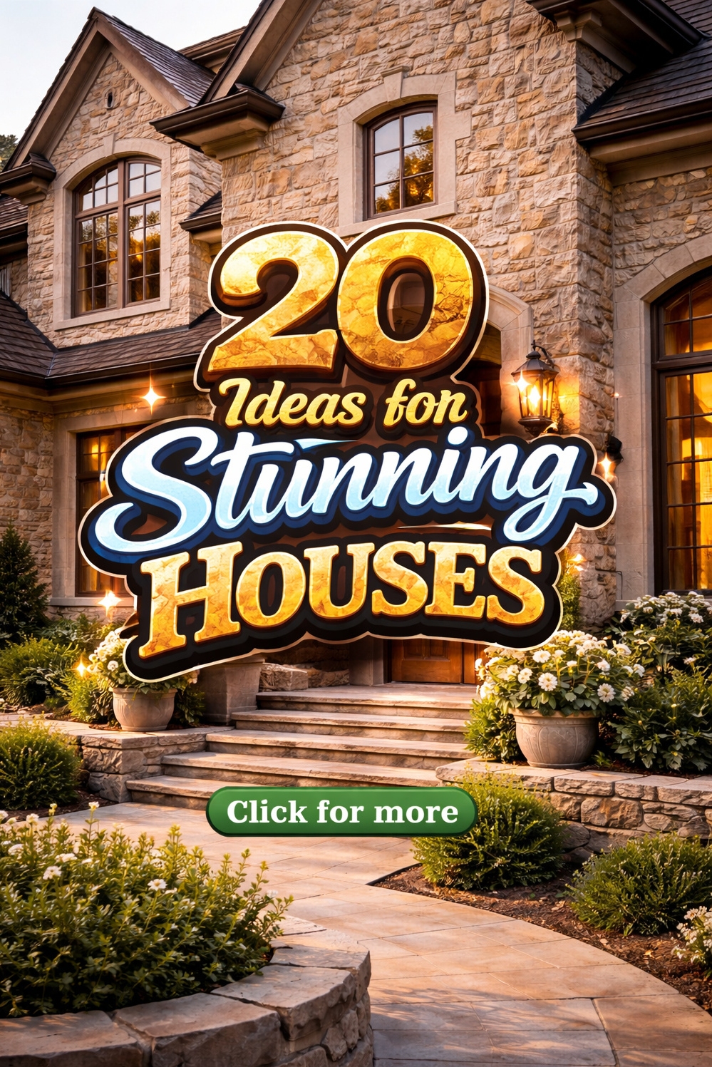 20 Stunning Houses: Stone Exterior Design Ideas - Beautiful Stone Facades: Close Shot Shows - 20 Ideas for Stunning Houses This close shot...