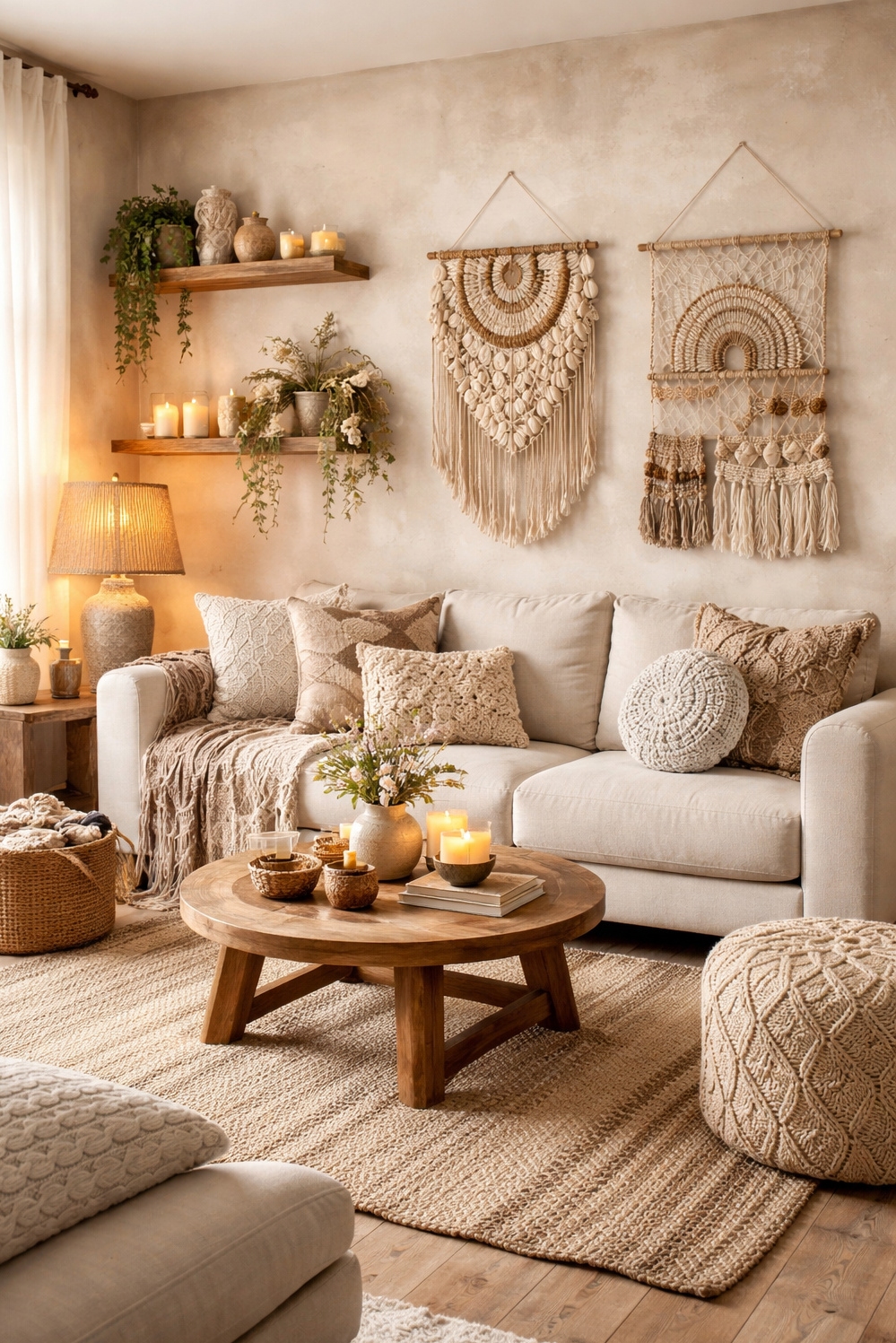 24 Home Decor Ideas to Refresh 2026 - Chunky Knit Throws: 2026's Curl Appeal - These crochet throws practically beg you to curl...