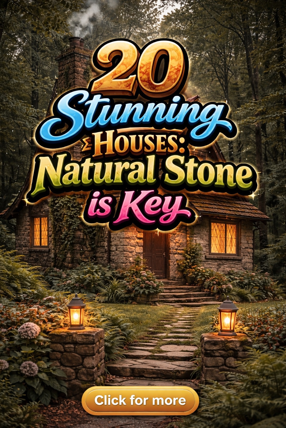 20 Stunning Houses: Stone Exterior Design Ideas - Charming Cottages: Natural Stone Features - 20 Stunning Houses: Natural Stone is Key This...