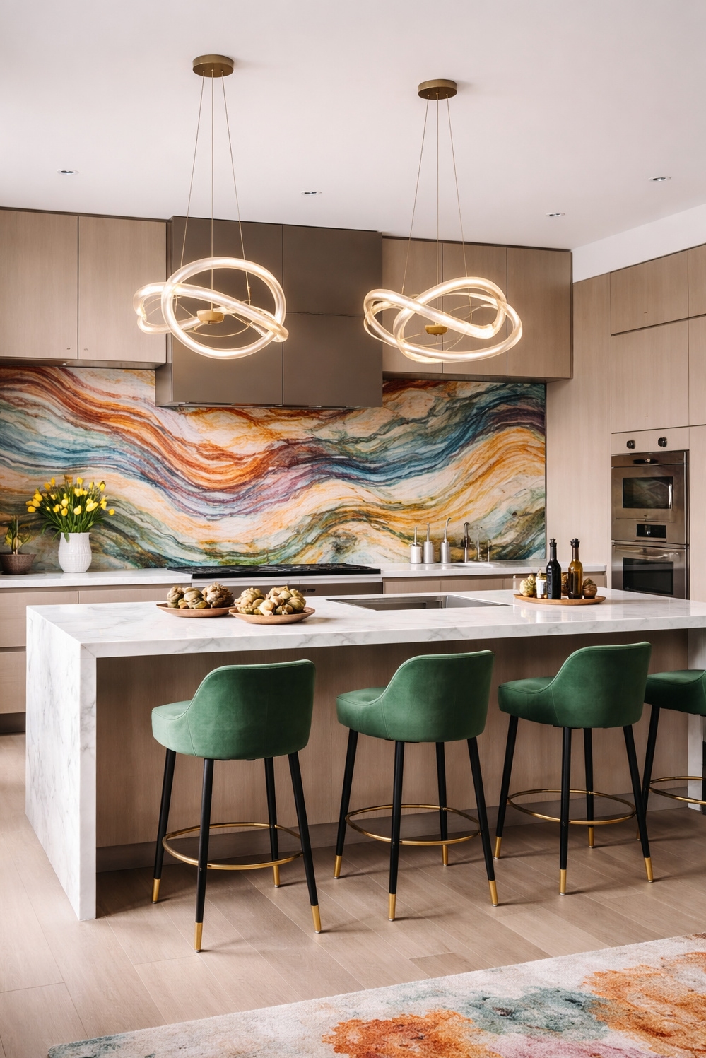 21 Ideas: Interior Design Trends for Kitchens in 2026 - Bold With Backsplash - The bold backsplash grabs your attention right away....