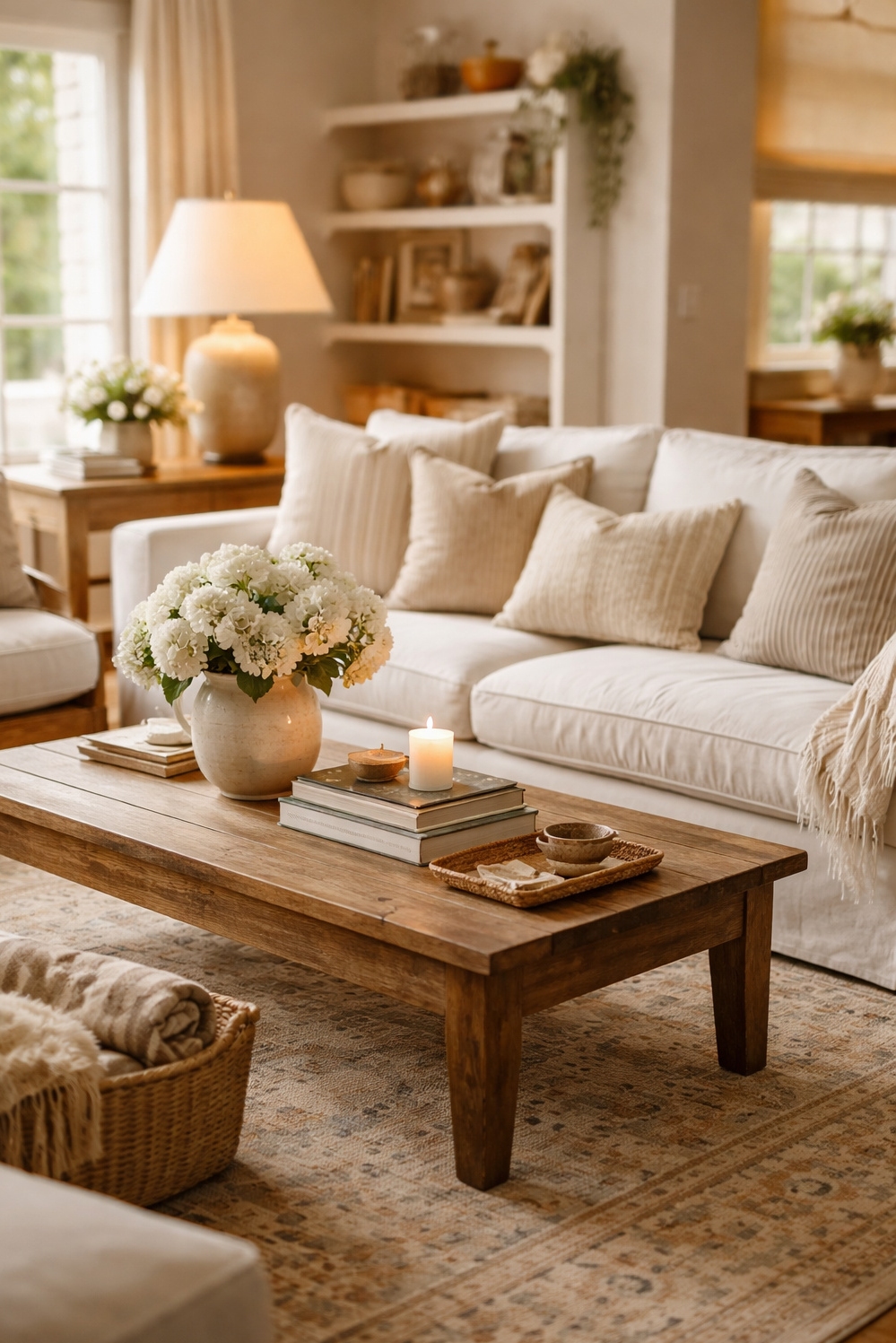 16 Nancy Meyers Interiors Style Examples For Your House - Comfy Sofa: Nancy Meyers Begs - The comfy sofa just begs you to sink...
