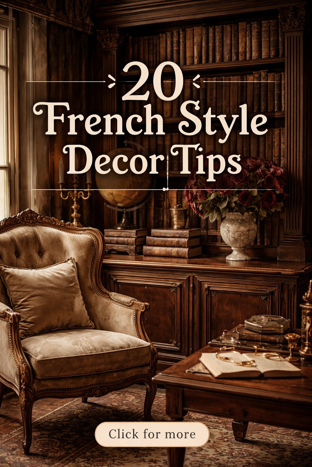 20 Dark Academia French Style Decor Secrets - Antique Bookshelf: Dark Academia Calling - That dark academia decor is calling my name....