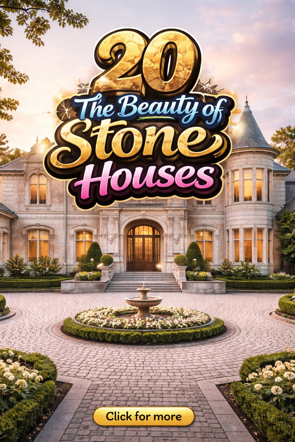 20 Stunning Houses: Stone Exterior Design Ideas - Stone Mansion: Beauty Makes a Statement - 20 The Beauty of Stone: Stunning Houses This...