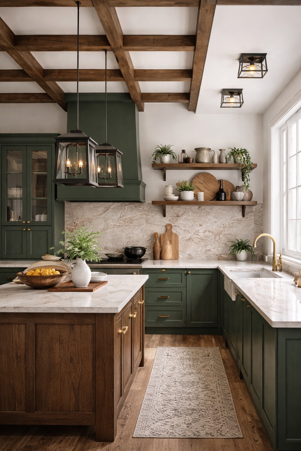 18 Ways to Illuminate with Textured Farmhouse Kitchen Lights - Distressed Metal Lights Steal the Show - These textured farmhouse kitchen lights steal the show....