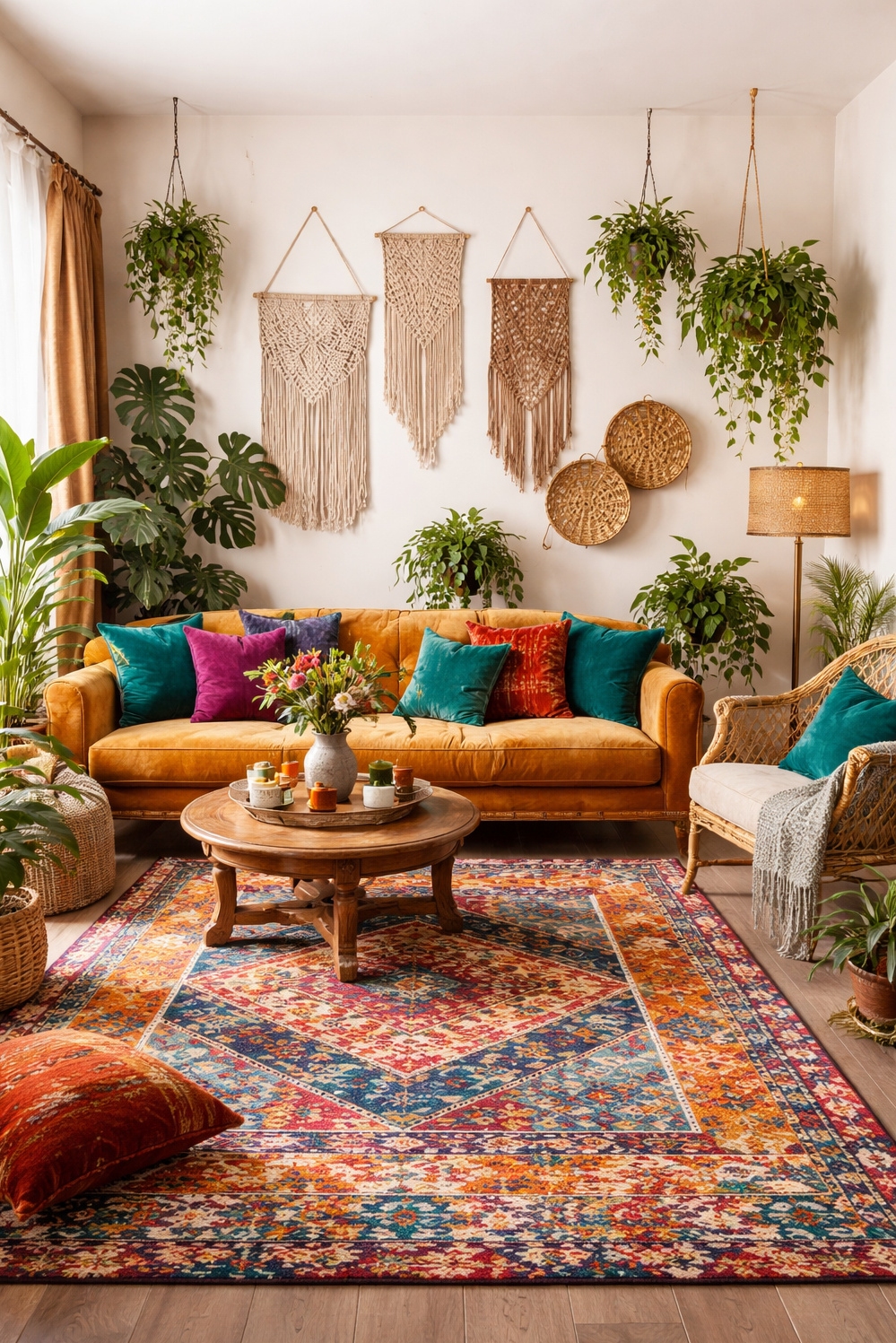 20 Ideas for Stunning Color Pairings for Your Living Room - Rich Jewel Tones: Velvet Cushions - These velvet cushions just pull you in with...