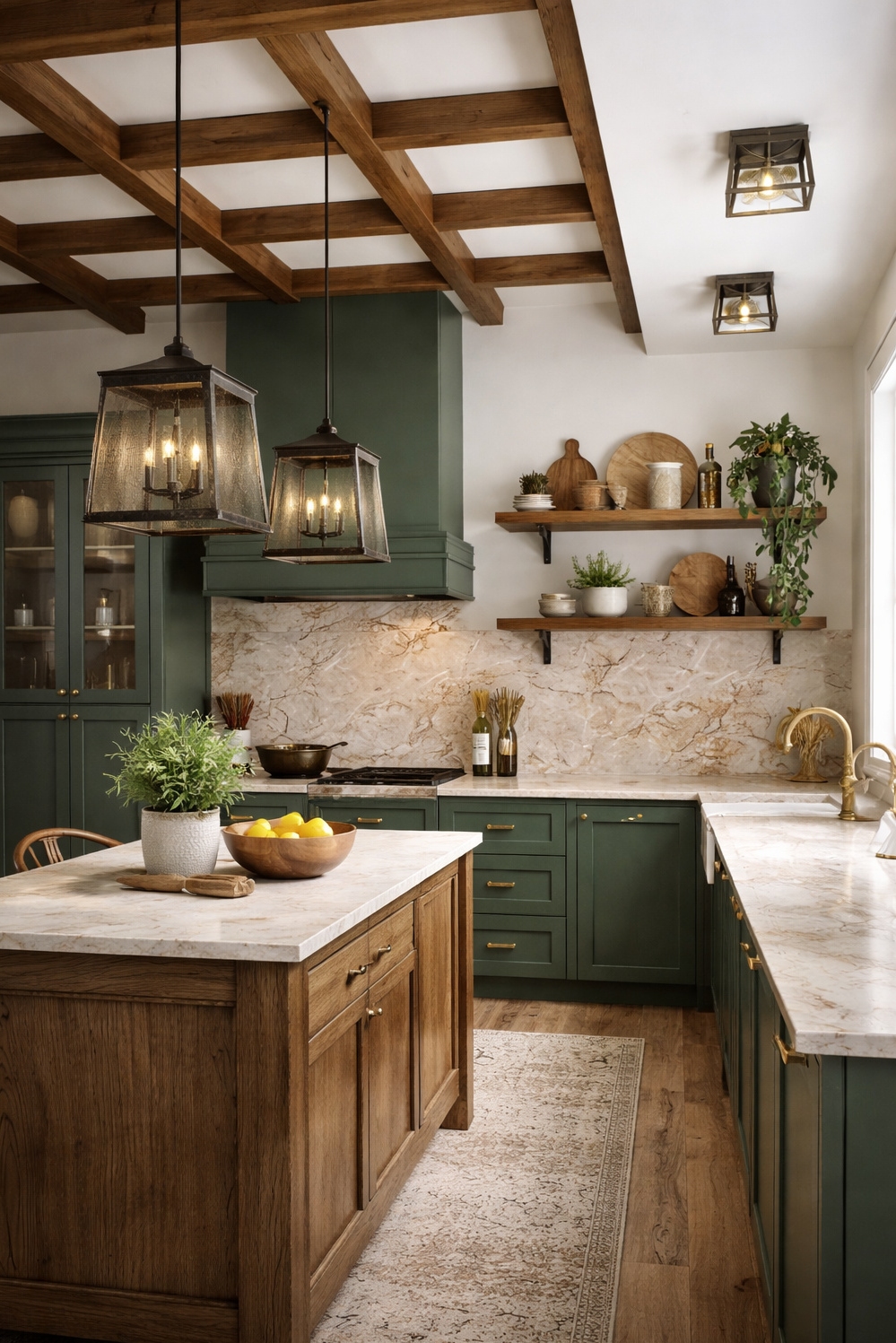 18 Ways to Illuminate with Textured Farmhouse Kitchen Lights - Heavily Textured Metal Lights Grab Attention - These farmhouse kitchen lights grab your attention in...