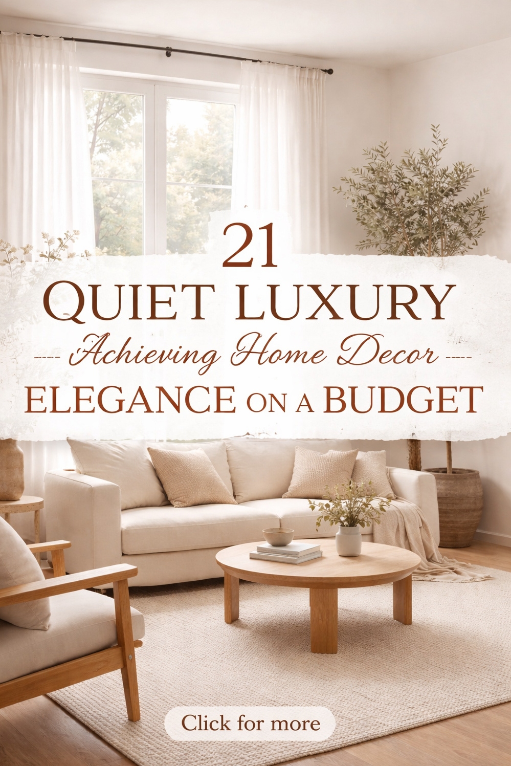 21 Ways Quiet Luxury Achieving Home Decor Elegance on a Dime - Linen Drapes: Filtering Light Beautifully - These linen drapes filter light beautifully, creating a...
