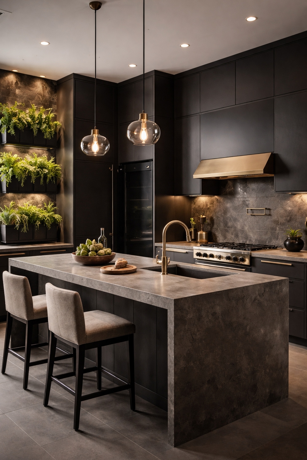 21 Ideas: Interior Design Trends for Kitchens in 2026 - Cool Concrete Countertops: Future Kitchens - These concrete countertops feel cool to the touch...