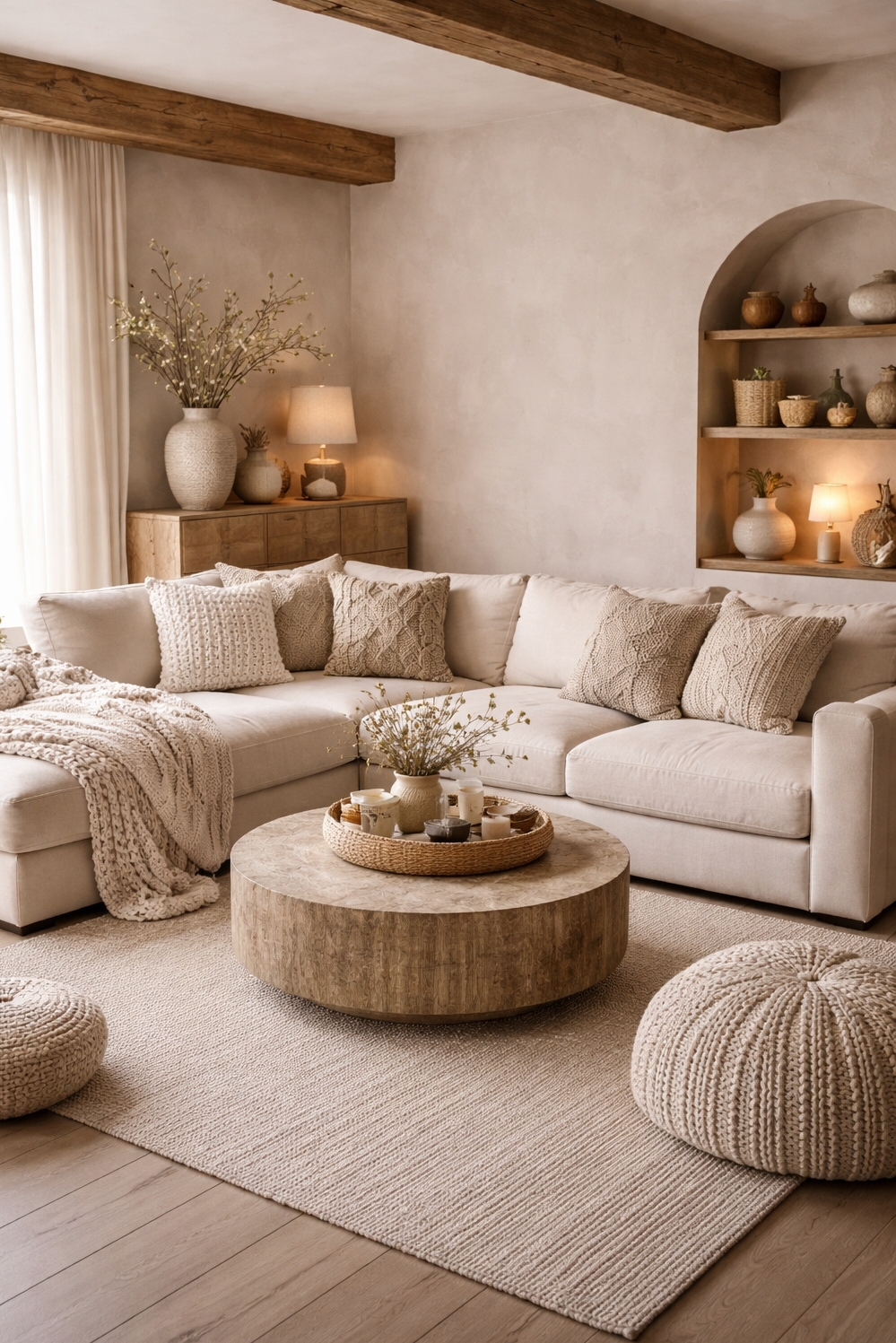 24 Home Decor Ideas to Refresh 2026 - Modern Decor: Tactile Warmth Accents - The crochet accents bring a tactile warmth to...