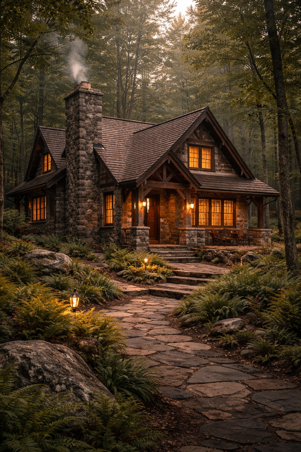 20 Stunning Houses: Stone Exterior Design Ideas - Houses That Showcase Rustic Stone Charm - These stunning houses showcase a rustic charm. The...