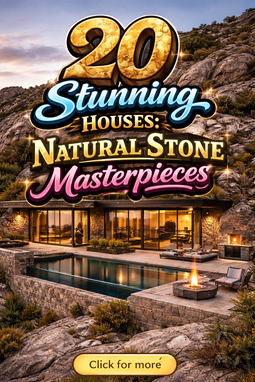 20 Stunning Houses: Stone Exterior Design Ideas - Natural Stone Walls: House Masterpieces - 20 Stunning Houses: Natural Stone Masterpieces The stone...