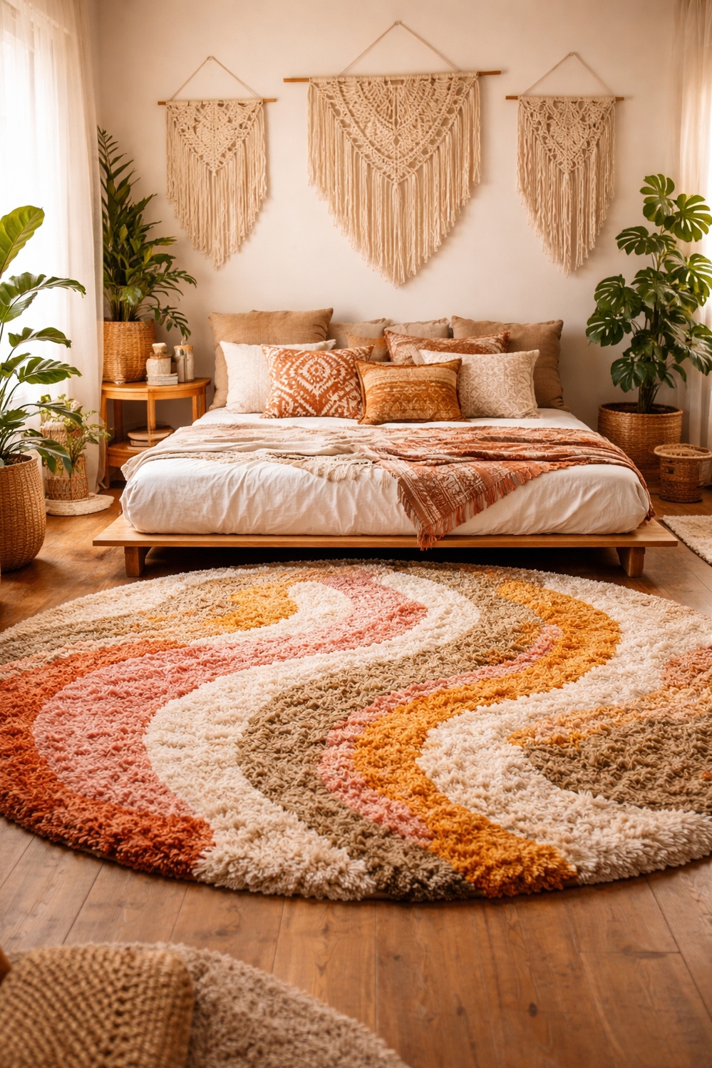 shaggy area rug ideas - Bohemian Bedroom: Shaggy Rugs Work Well - These shaggy area rug ideas work so well...