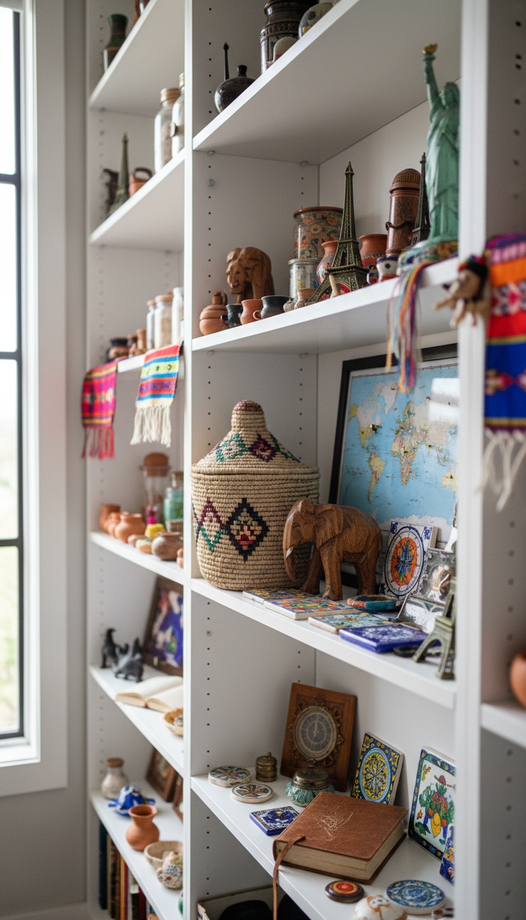 white bookshelves ideas - Bright White Bookshelves Present Airy Display - These white bookshelves present a bright, airy display....