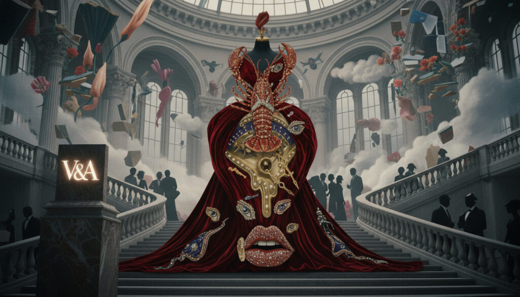 Featured image for V&A Museum Opens 'Schiaparelli: Fashion Becomes Art' Exhibition on Surrealist Fashion