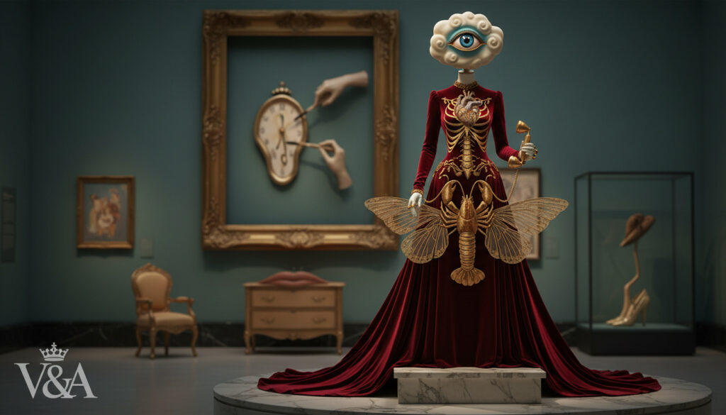 Featured image for V&A Unveils 'Schiaparelli: Fashion Becomes Art' Exhibition with Surrealist Couture and Dalí Collaborations