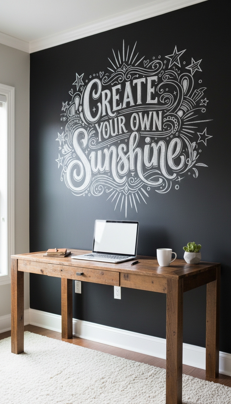 chalkboard wall ideas - Chalkboard Wall: Inspiring Home Focal Point - These chalkboard wall ideas create a focal point...