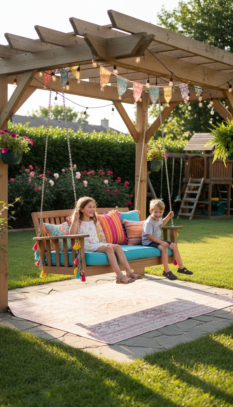 pergola ideas for backyard - Pergola Structure Shows Fun Outdoor Living - These backyard pergola ideas show how to create...