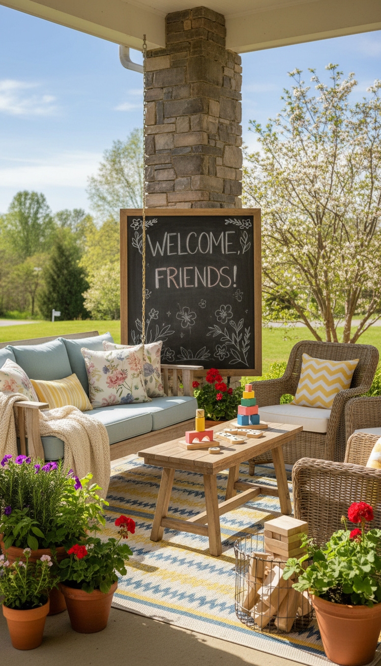spring front porch ideas - Potted Herbs Spill Over With Life - These potted herbs practically spill over with life,...