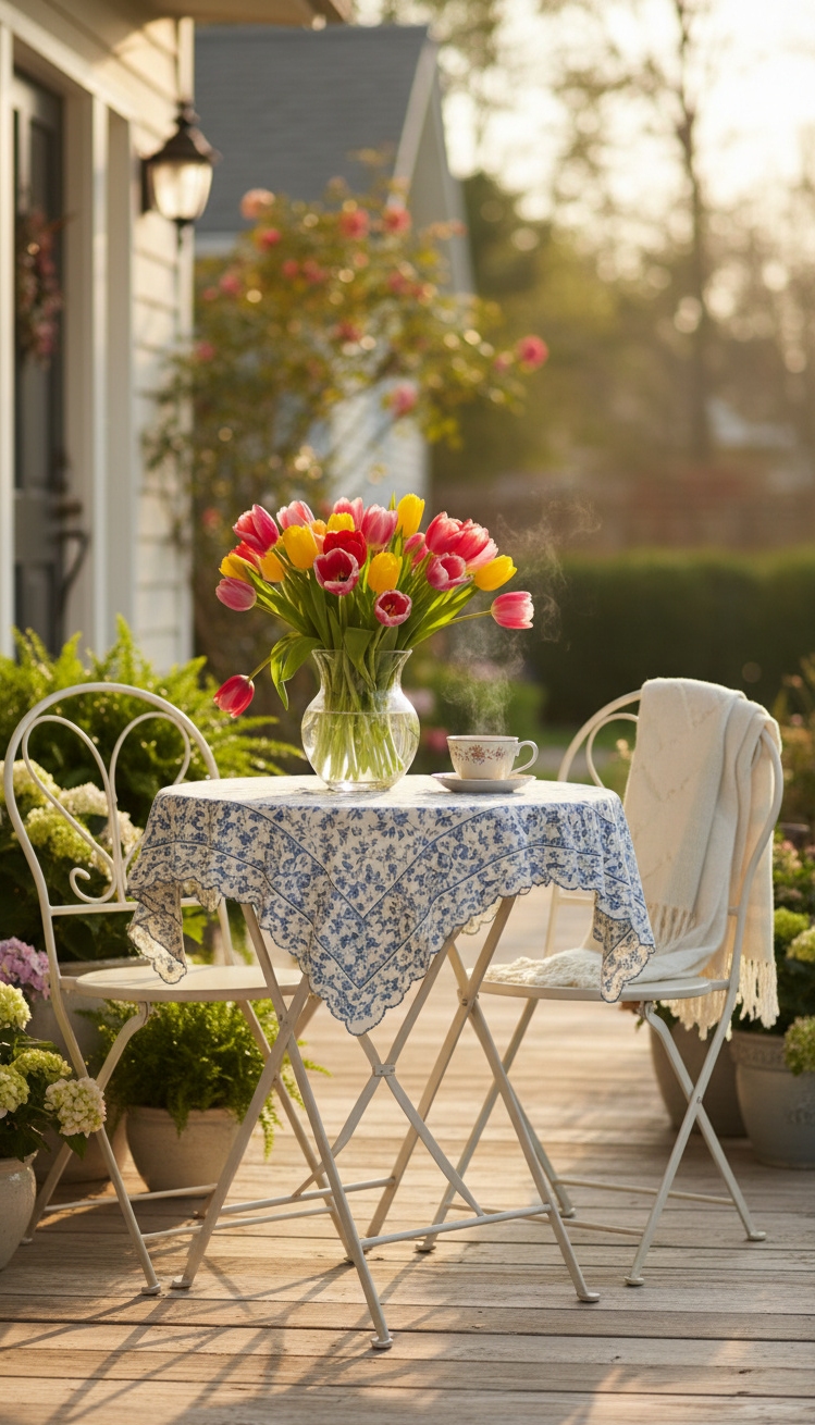 spring front porch ideas - Tulips Steal the Spring Show - These tulips steal the show, don't they. The...