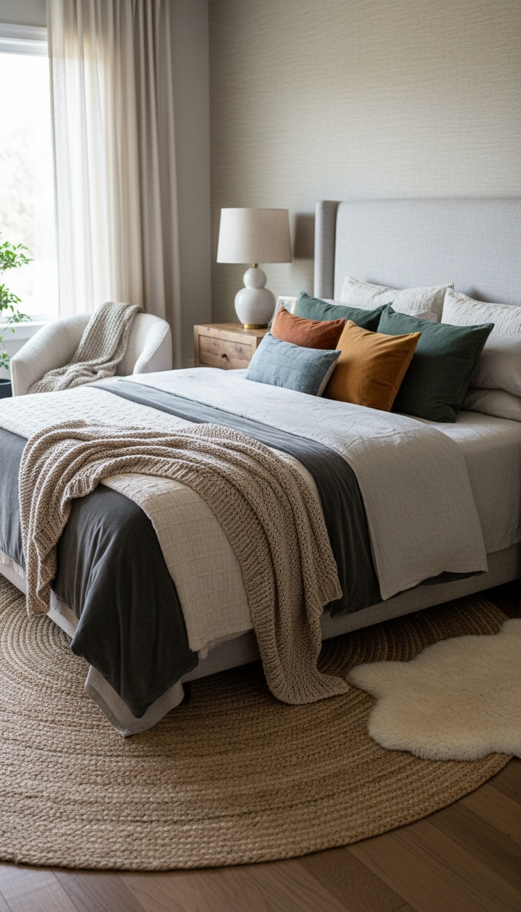 master bedroom furniture design ideas - Velvet Pillows: Light and Luxury - These velvet pillows practically beg you to sink...