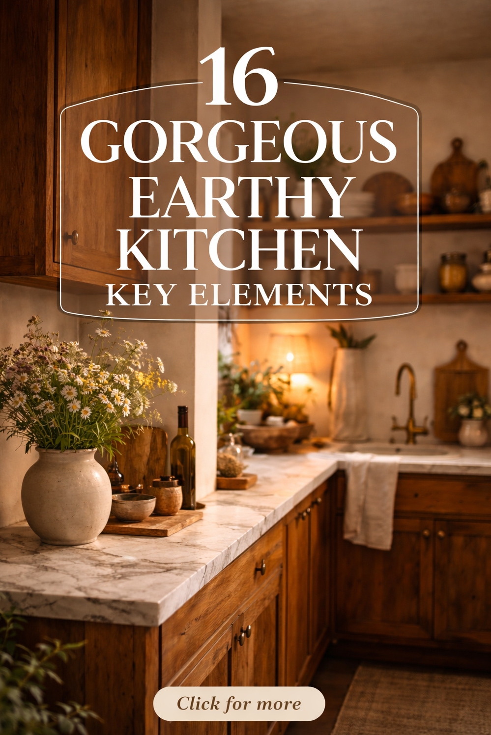 16 Ways to Design a Gorgeous earthy kitchen - Earthy Kitchen: Wooden Cabinets at Heart - These wooden cabinets are the heart of this...