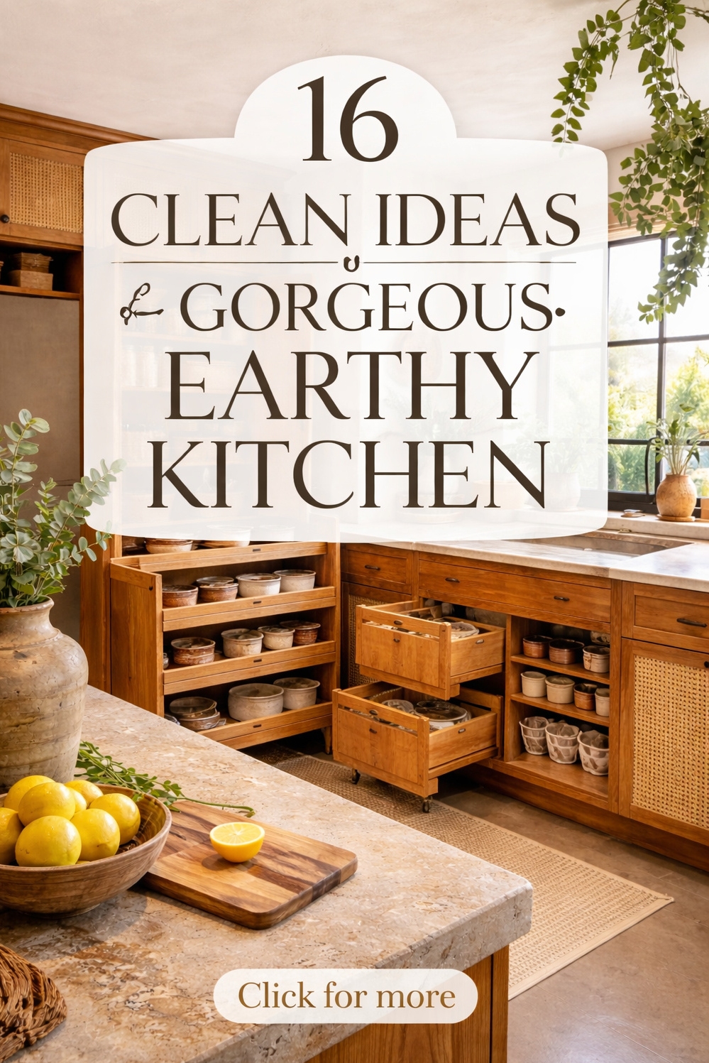 16 Ways to Design a Gorgeous earthy kitchen - Wooden Drawers Offer Earthy Kitchen Peek - These wooden drawers offer a peek into an...