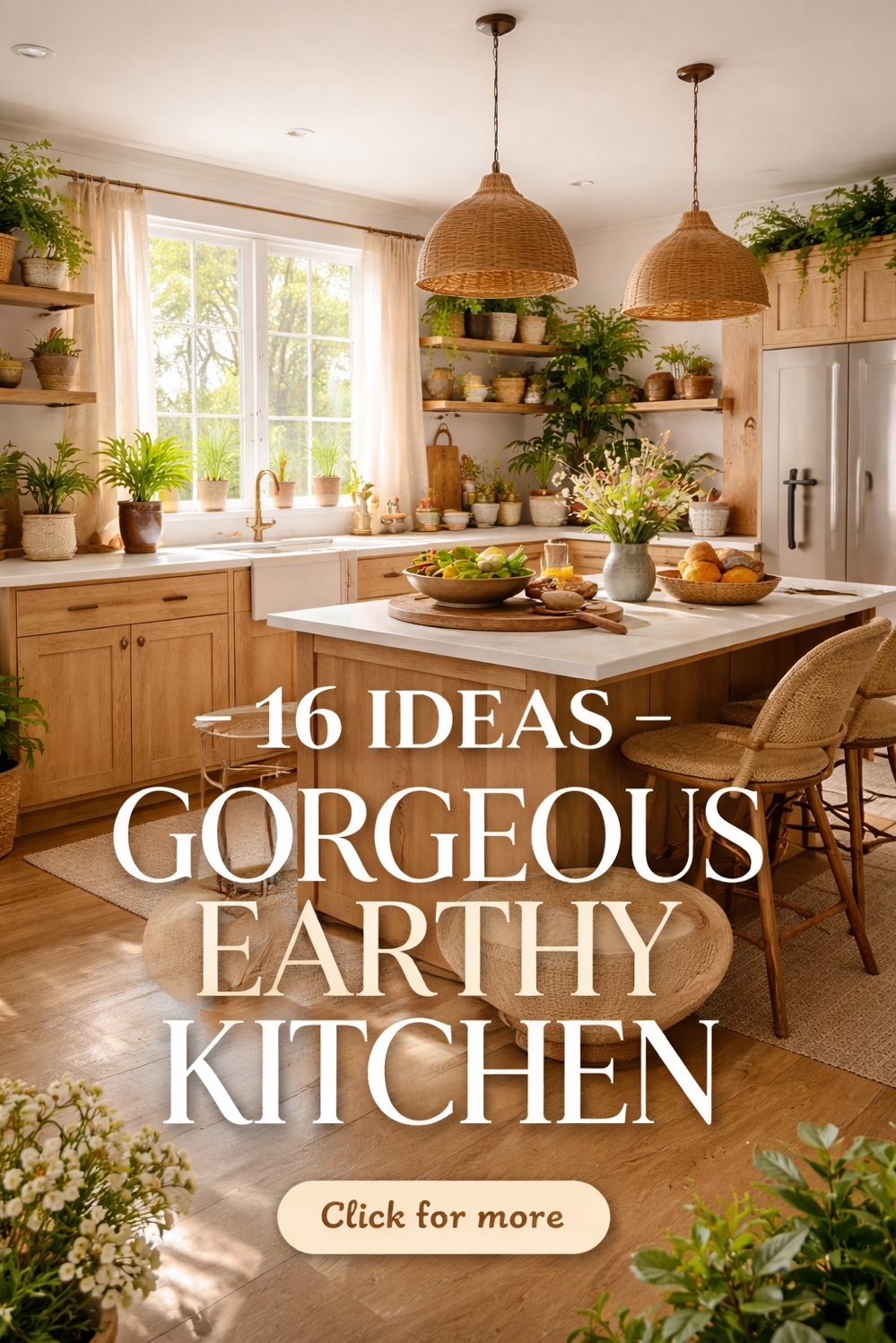 16 Ways to Design a Gorgeous earthy kitchen - Natural Light: Open, Airy Kitchen - The bright, gorgeous earthy kitchen feels open and...