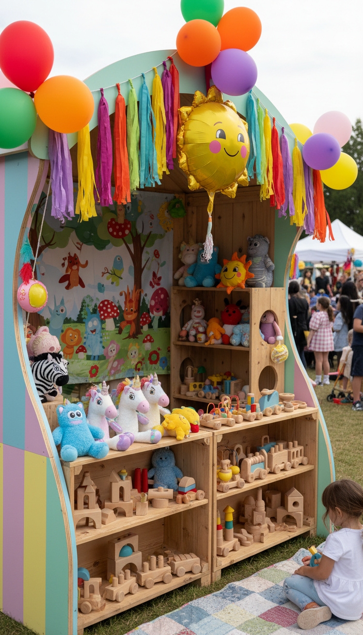 vendor booth ideas - Plush Animals Grab Attention Right Away - The plush animals grab your attention right away....