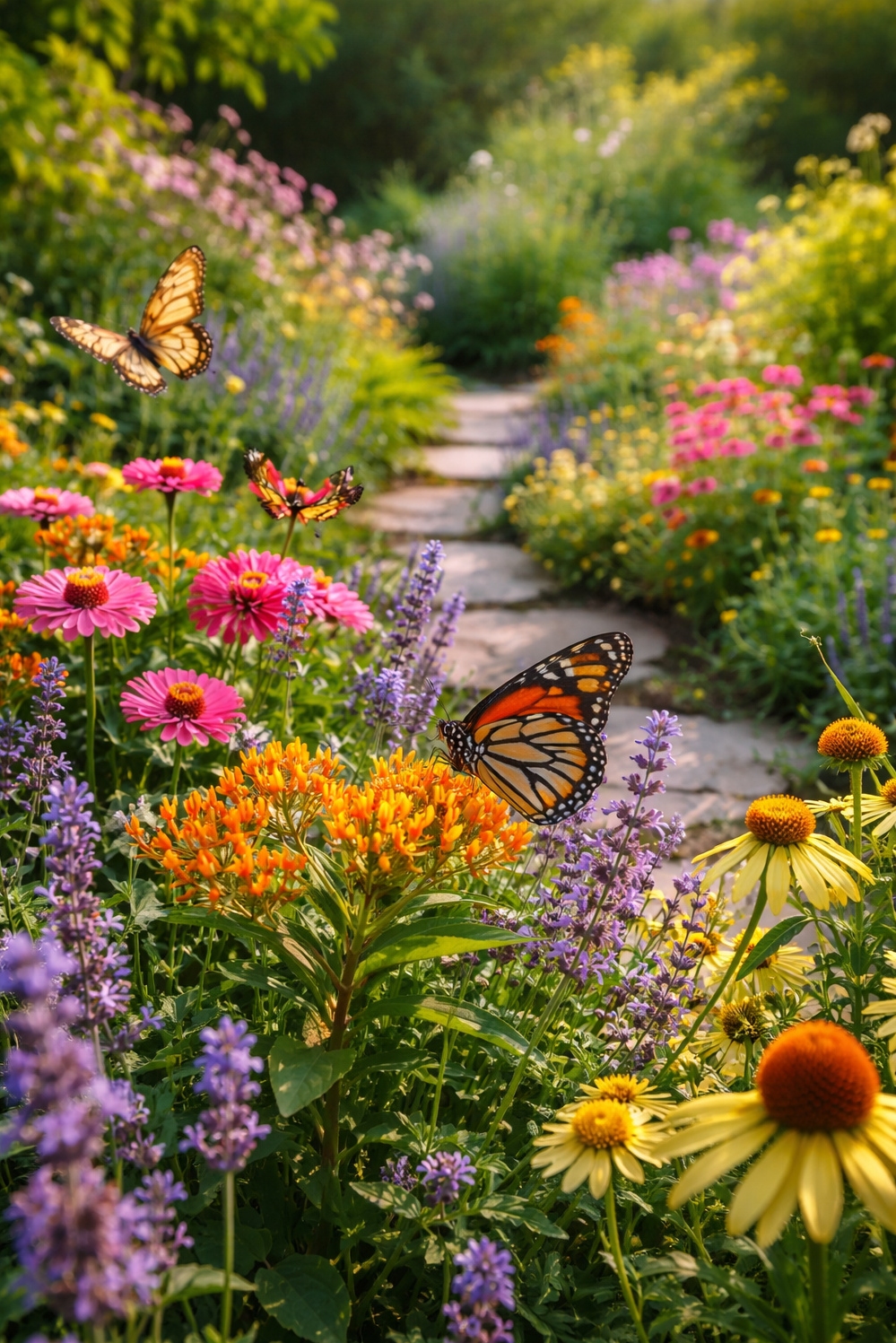 home garden landscaping ideas - Zinnias Explode With Garden Color - These zinnias explode with color, drawing your eye...