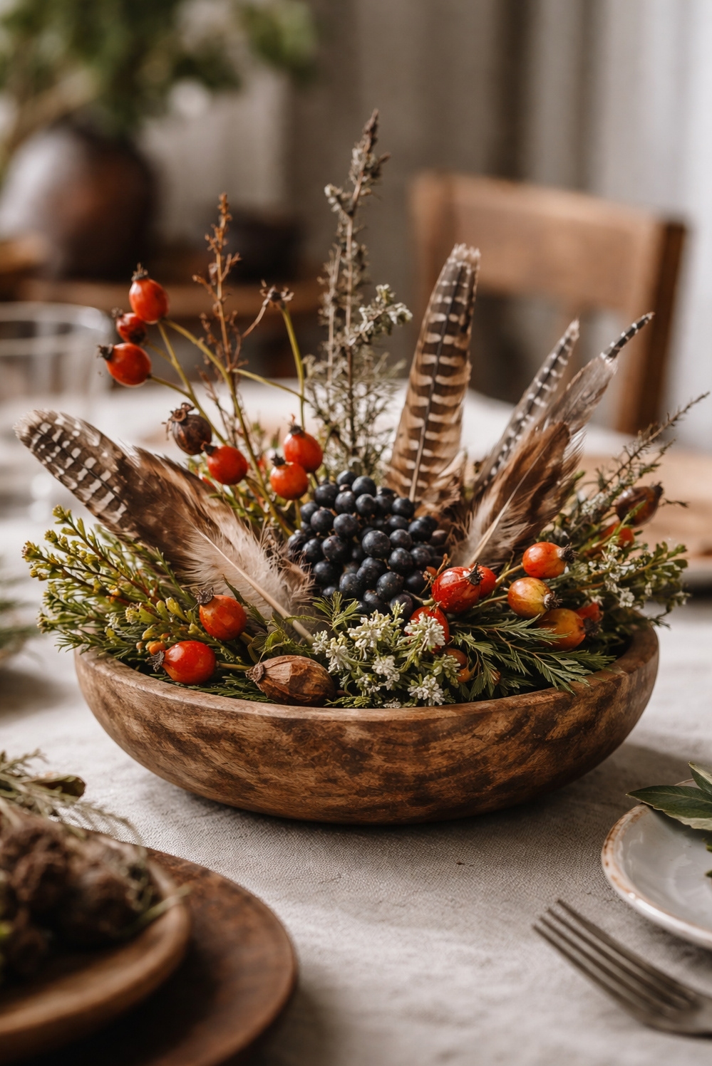 fun natural table settings - Foraged Branches Command Rustic Tables - These foraged branches command attention as a rustic...