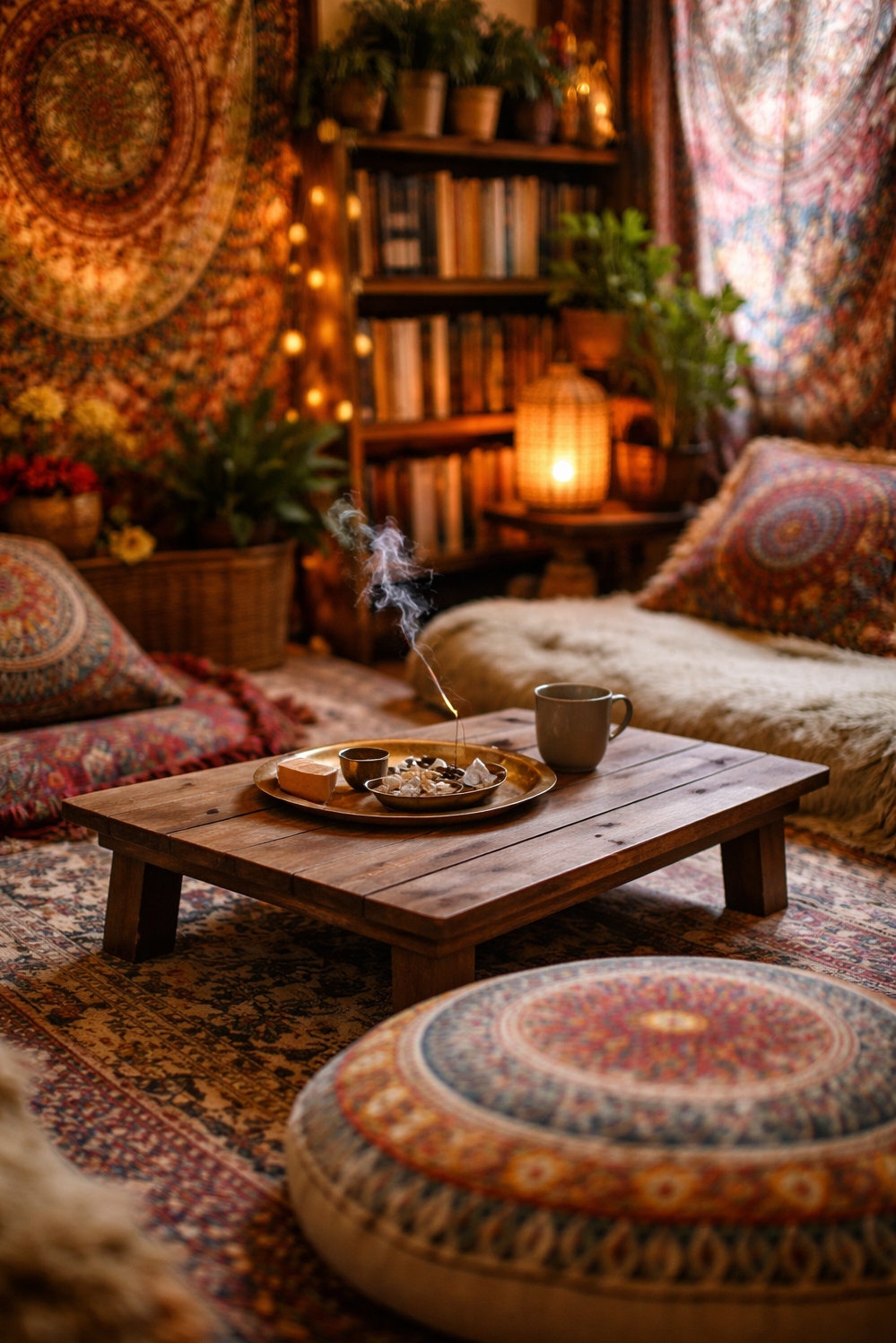 cosy reading rooms - Bohemian Reading Rooms Featuring Colourful Vibe - These cosy reading rooms, featuring a bohemian vibe,...