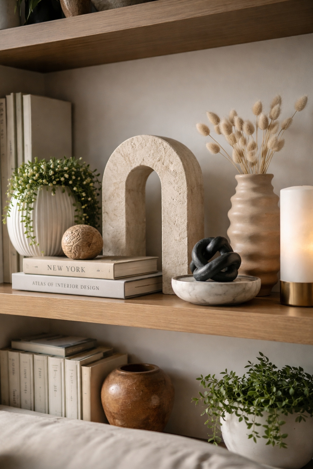 living room modern decor aesthetic - Decorative Objects Catch the Eye - These art objects catch the eye first. The...
