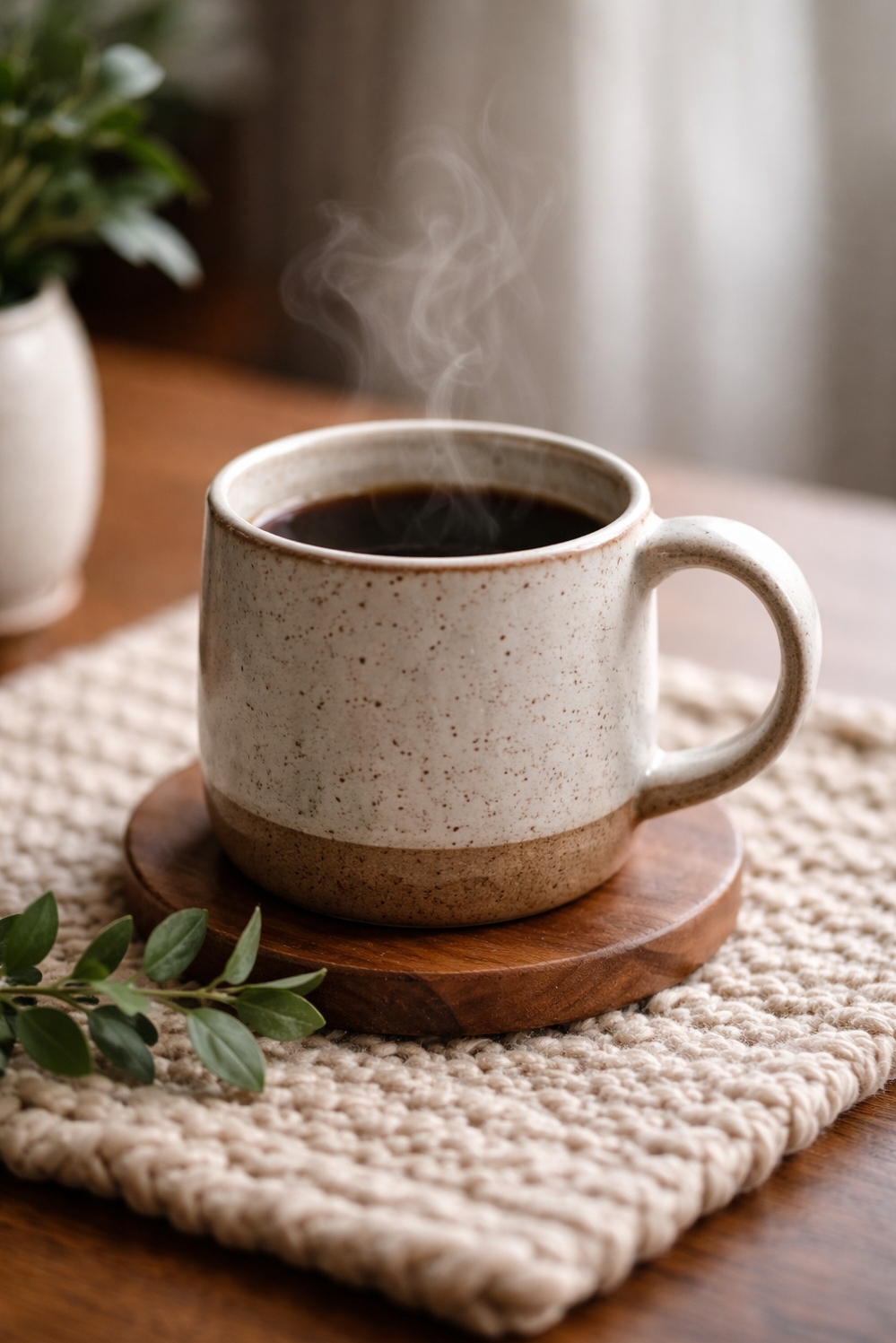 earthy cottage home decor - Ceramic Detail Steals the Show - The ceramic mug steals the show in this...