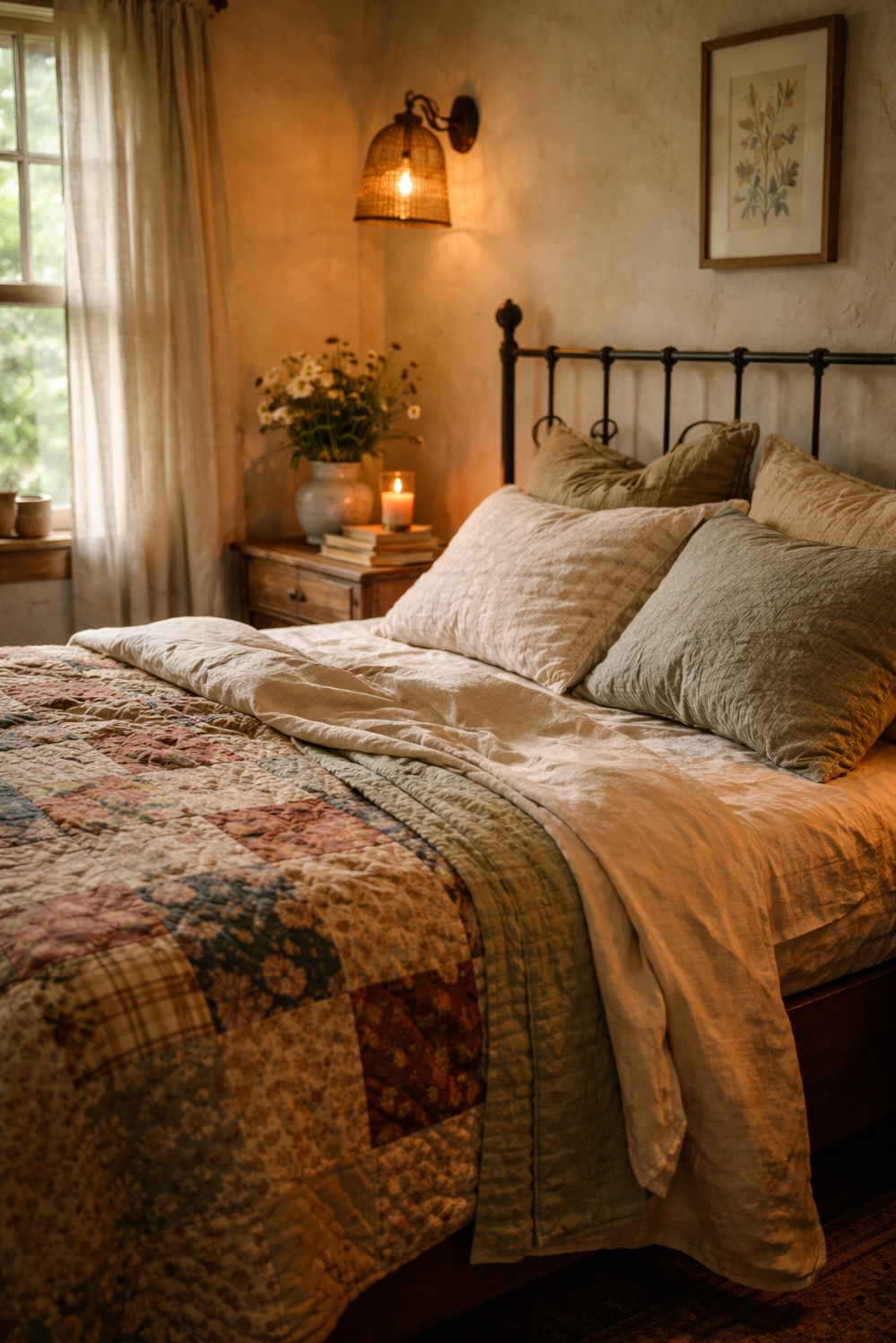 earthy cottage home decor - Earthy Linen Sheets Look Inviting - These linen sheets look so inviting. The earthy...
