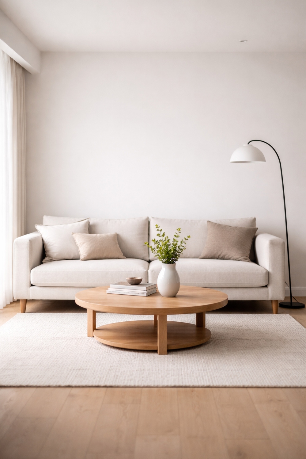 living room modern decor aesthetic - Neutral Walls: Calm, Collected Living - These neutral walls feel calm and collected. The...