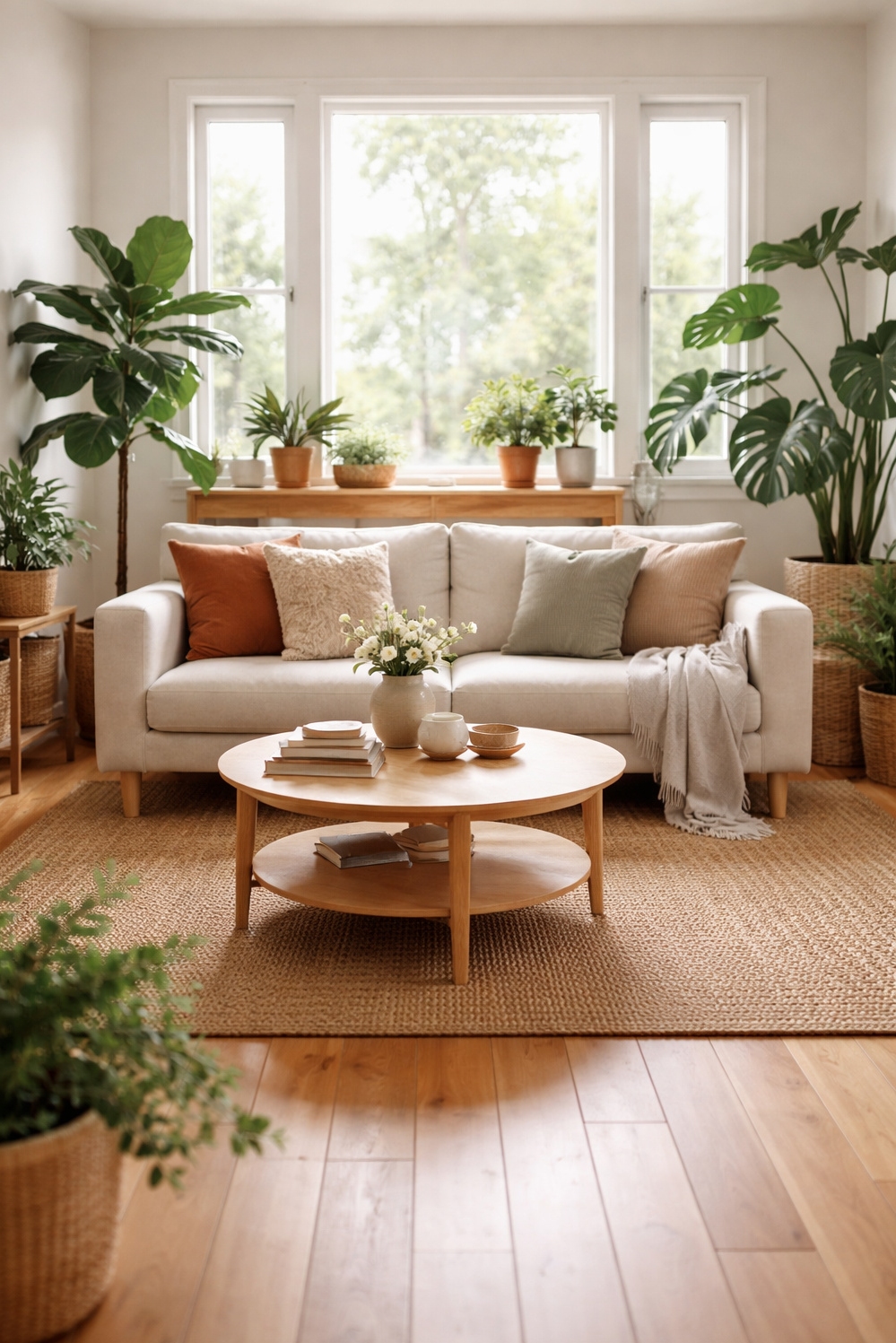 living room modern decor aesthetic - Wooden Floors Gleam Softly, Modern Light - These wooden floors gleam softly, reflecting light and...